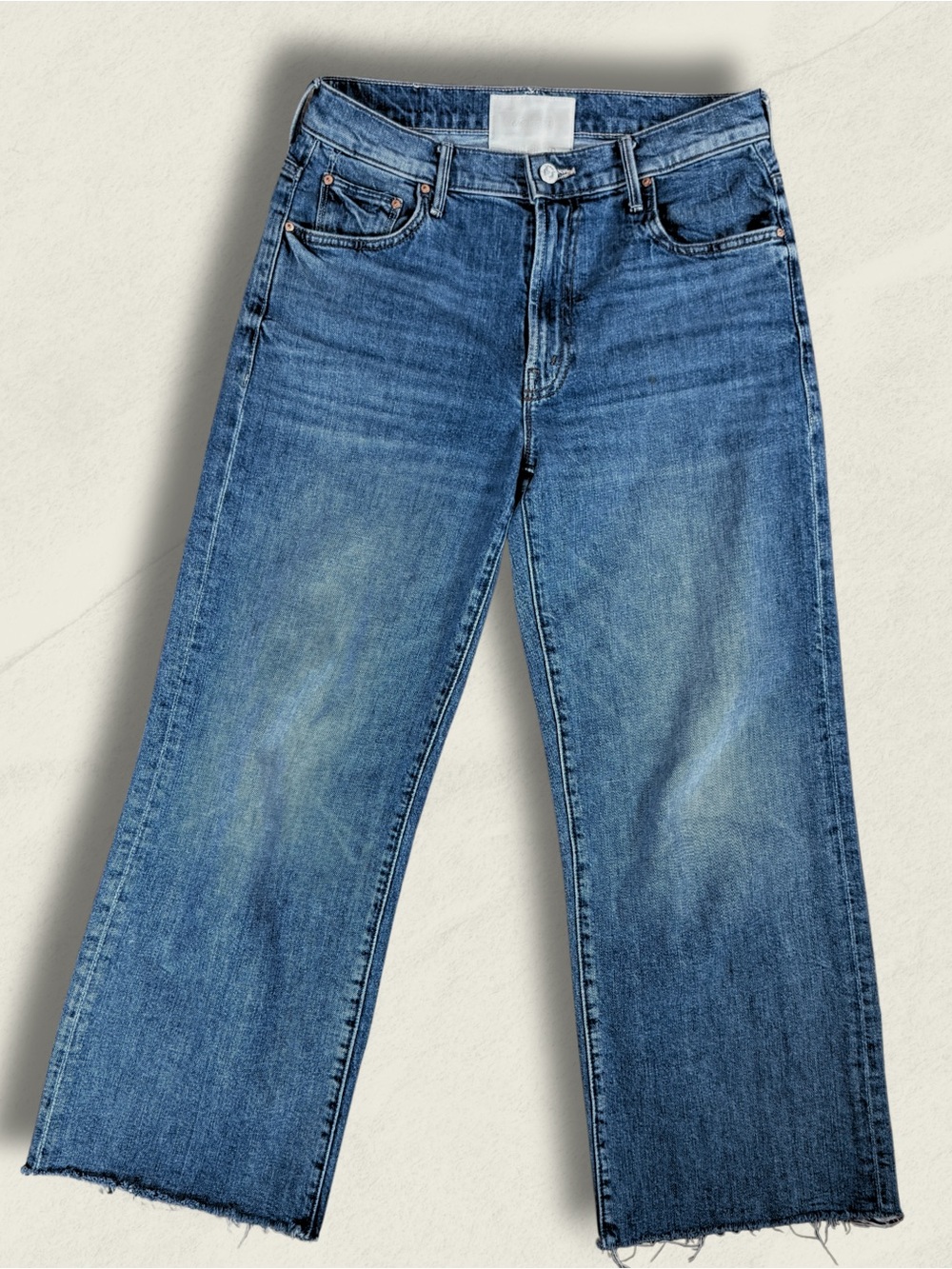 MOTHER Mid-Rise Maven Wide-Leg Ankle Jean Sz 27 - Picture 2 of 8